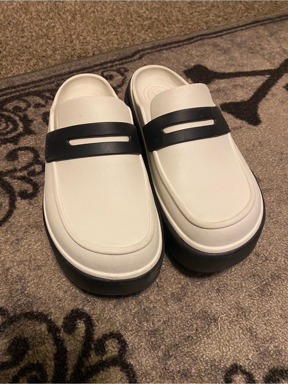 Crocs Stomp Loafers with Black Accent